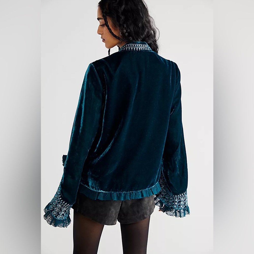 Free People Scarlett Velvet Bed Jacket - Picture 13 of 16